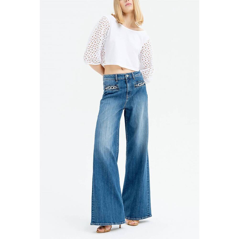 NEW FRACOMINA high flare pant in superstone